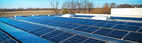 99,9 kWp Gewerbe Flachdach-Anlage