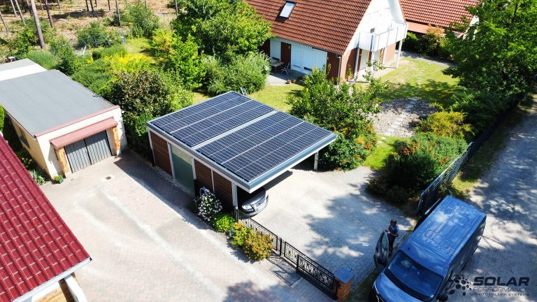 PV Anlage Flachdach Carport