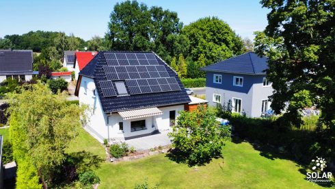 13,05 kWp Anlage auf einem Satteldach
